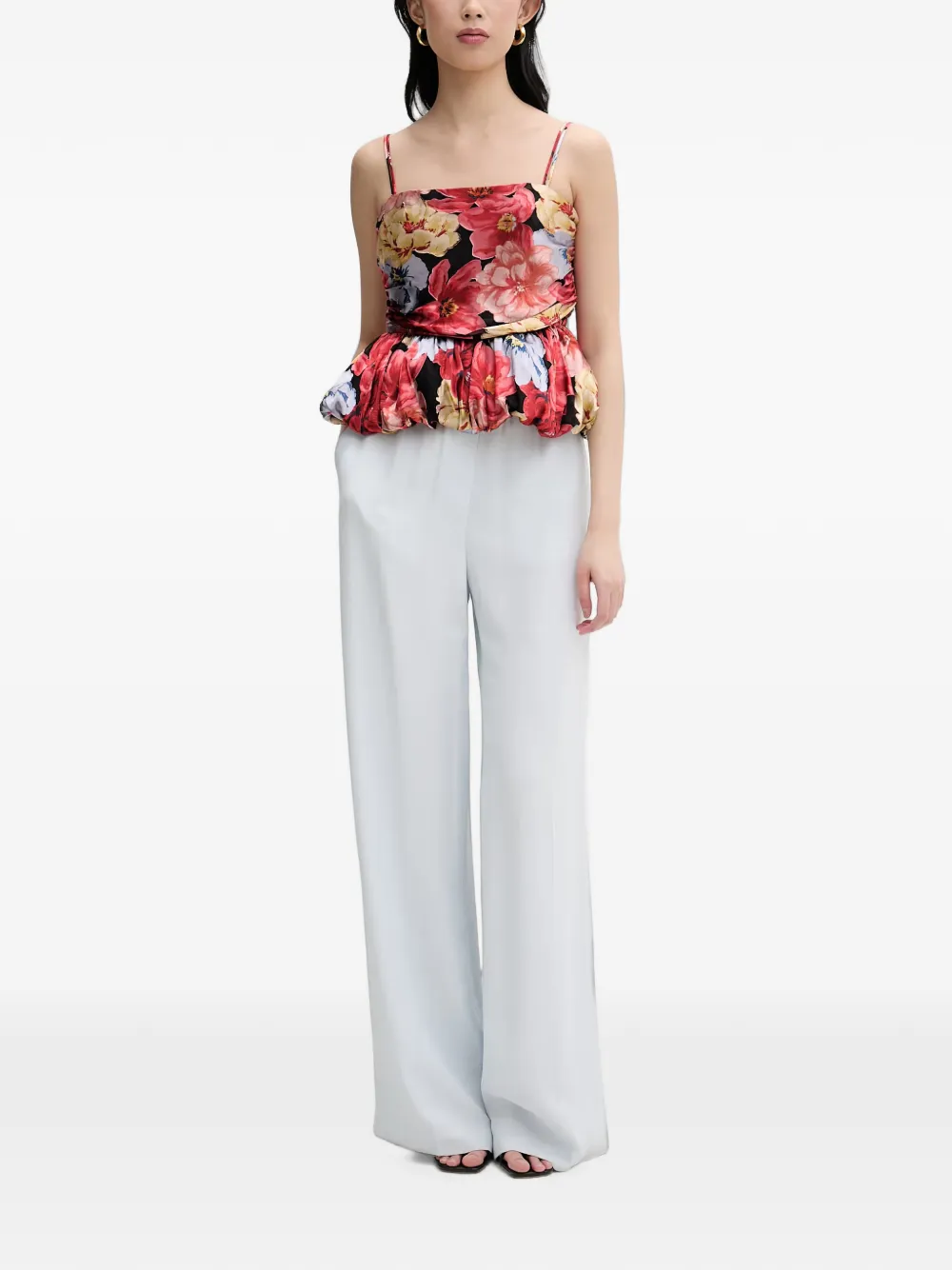 Gestuz GZsigrida peplum top met bloemenprint Rood
