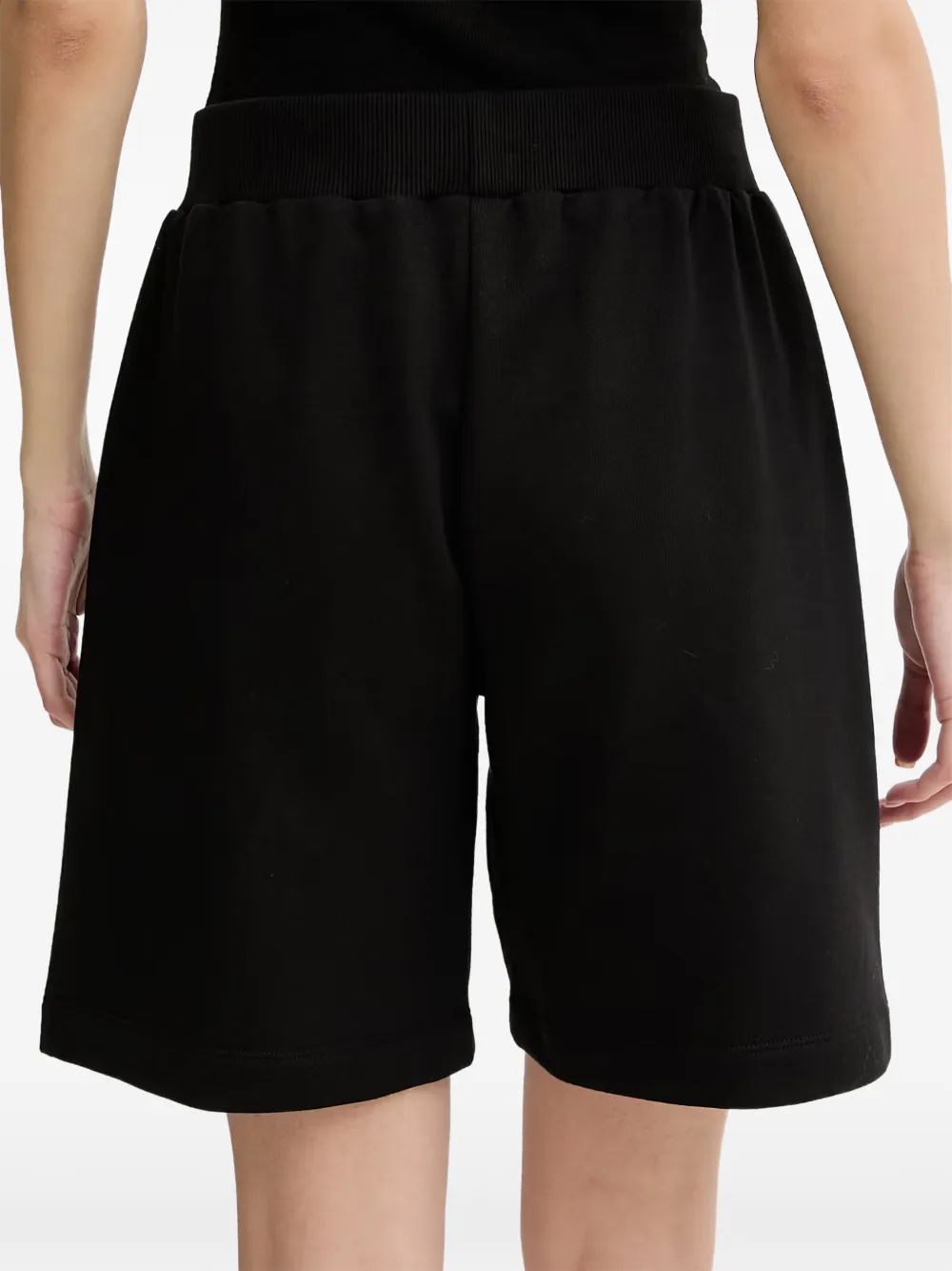 Emporio Armani Shorts met logoprint Zwart