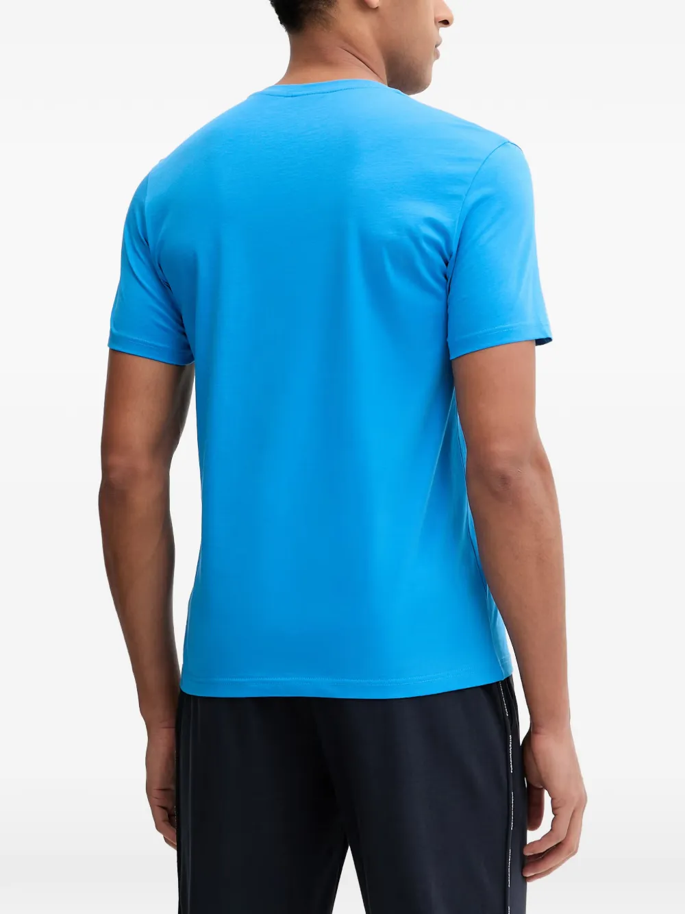 Emporio Armani T-shirt met logoprint Blauw