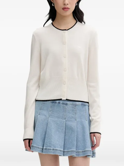 FROM FUTURE contrast-trim cardigan
