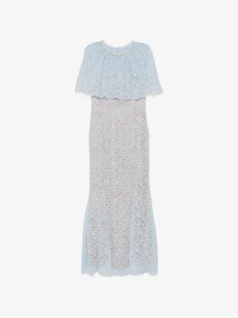 Self-Portrait cape-detail maxi dress