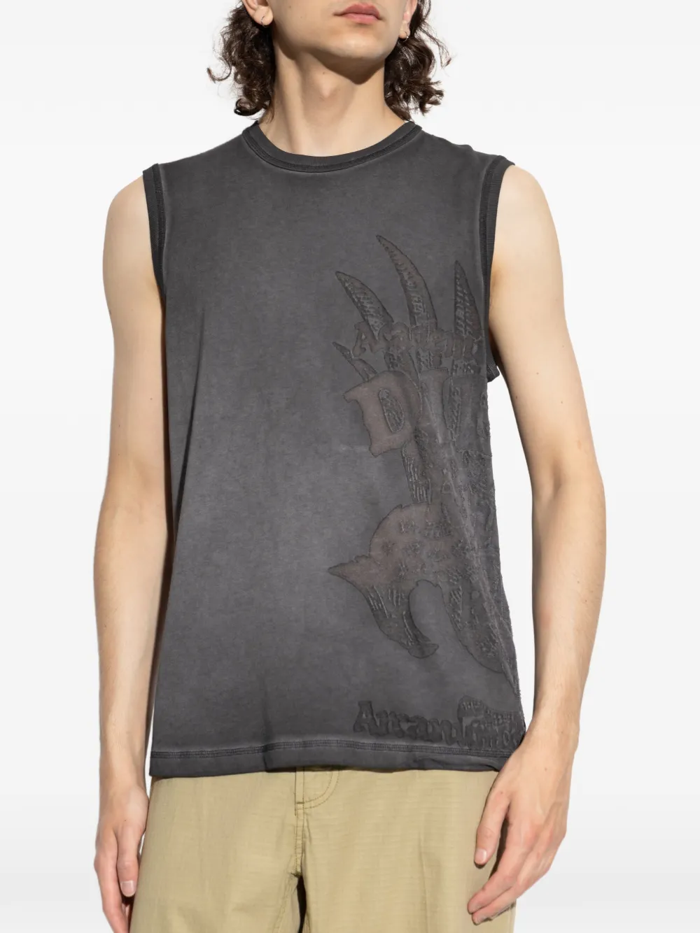 Diesel Tanktop met print Grijs