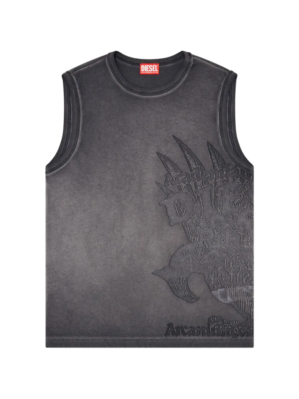 Diesel Tanktop met print Grijs