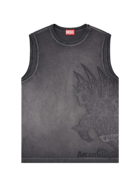 Diesel T-RAWBISCO graphic-print sleeveless T-shirt