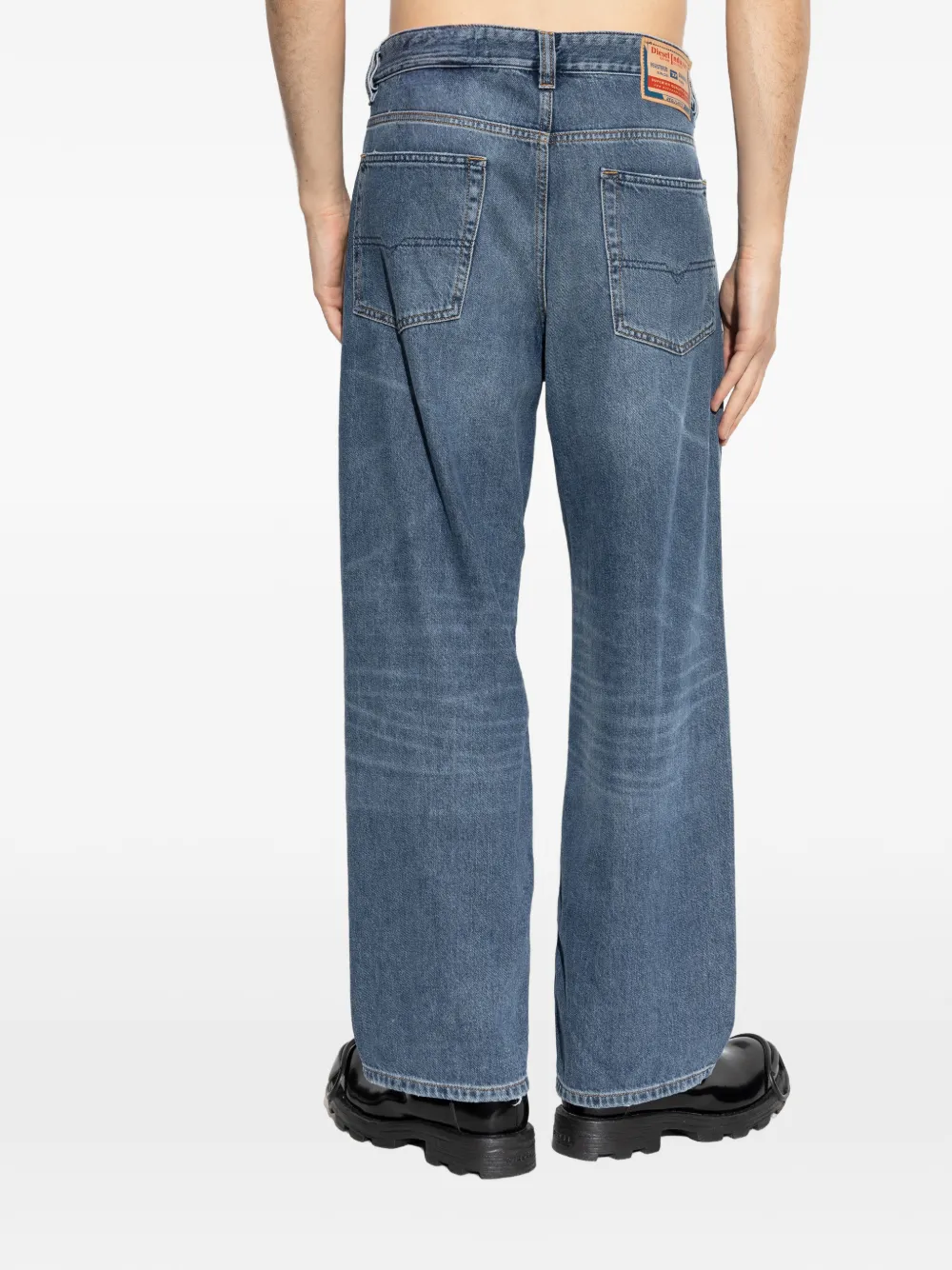 Diesel 2001 D-Macro gerafelde jeans Blauw