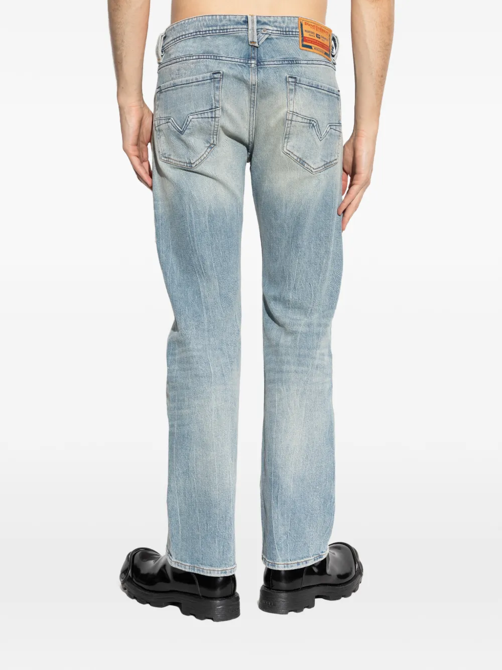Diesel 1985 Larkee gerafelde jeans Blauw