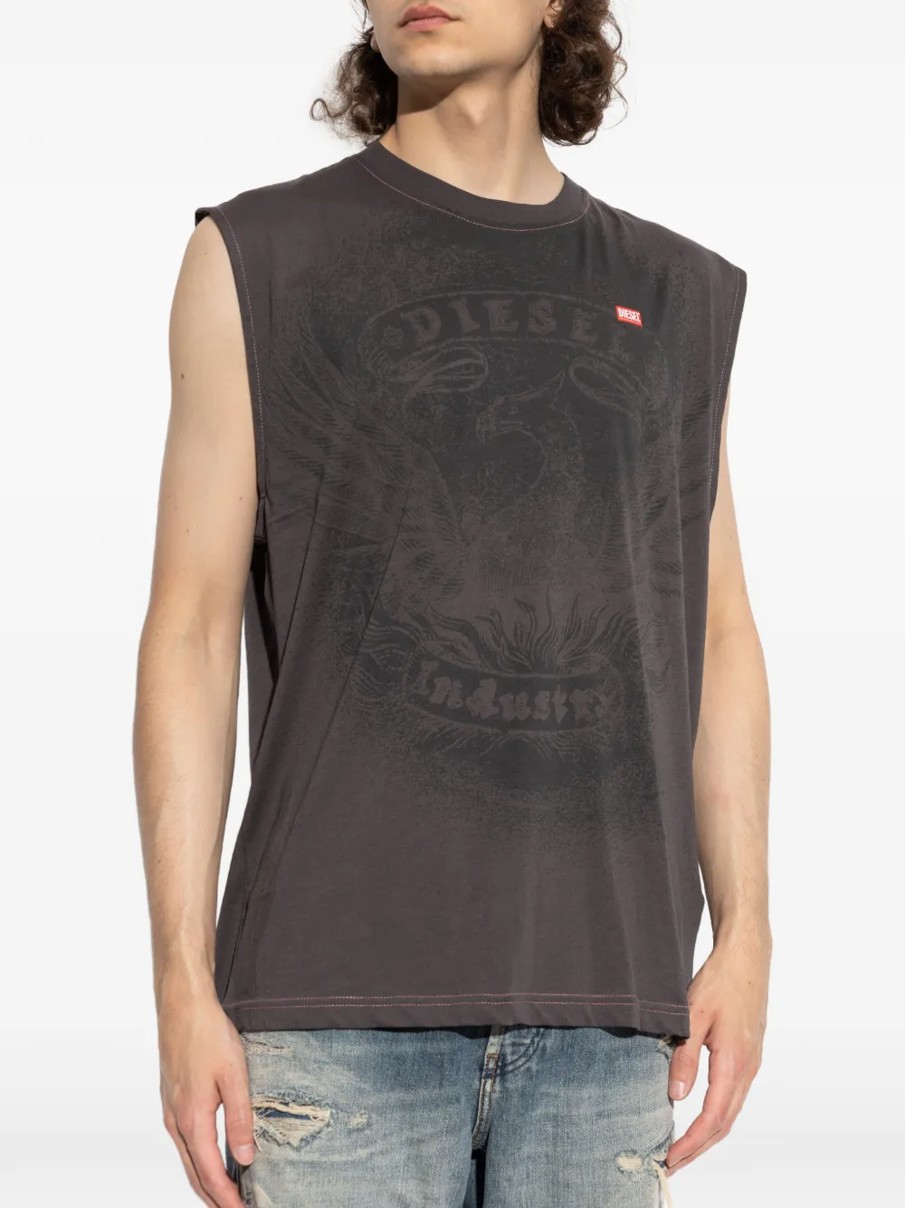 DIESEL グラフィックタンクトップ Diesel グラフィック タンクトップ | グレー | FARFETCH JP