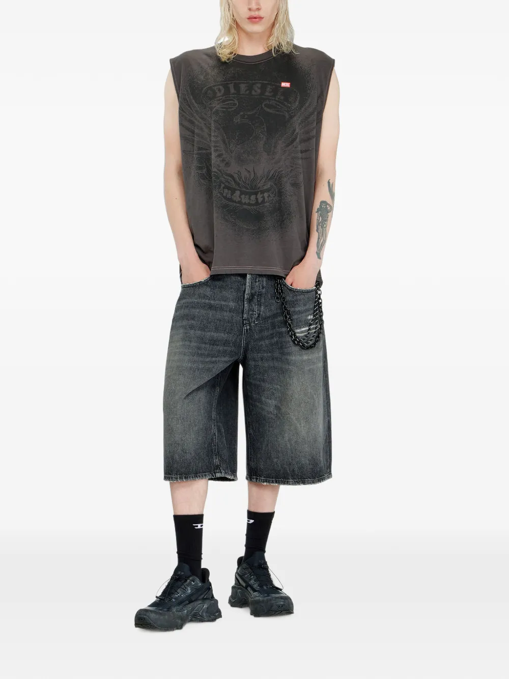 Diesel グラフィック タンクトップ | グレー | FARFETCH JP