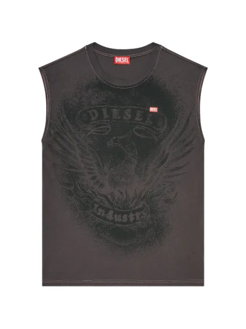 Diesel graphic-print sleeveless T-shirt