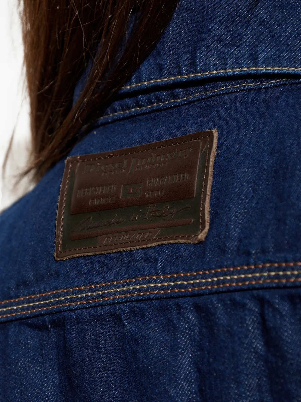 Diesel DE-CORB jack met lange mouwen Blauw