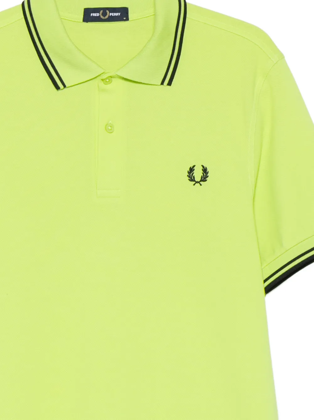 Fred Perry Poloshirt met dubbele kraag Groen
