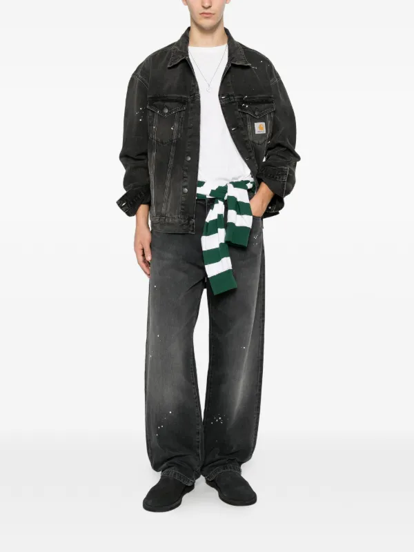 Carhartt WIP Landon paint-splatter Jeans | Black | FARFETCH