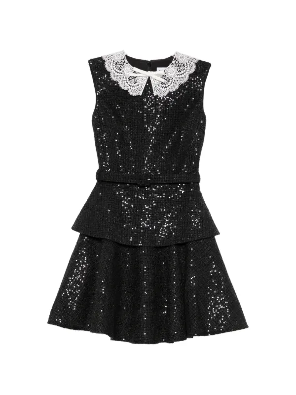 little black dress fresno RIA Halter Sequin Maxi Dress in ONYX – OFUURE main image 1