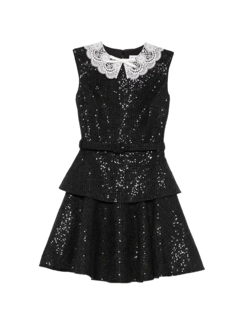 Self-Portrait vestido bordado con lentejuelas