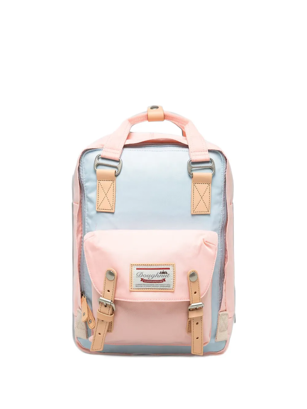 Doughnut two-tone buckled backpack - Rosa
