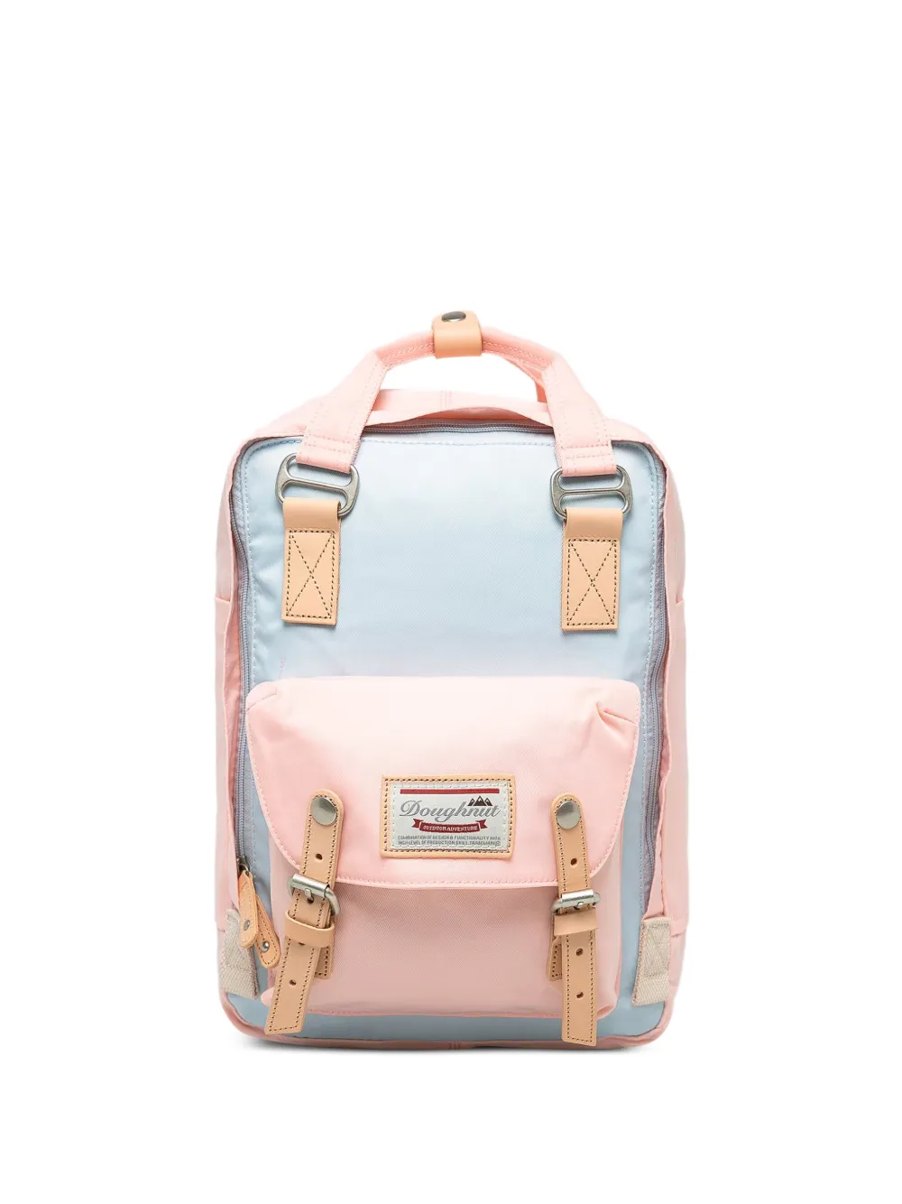 Doughnut two-tone buckled backpack - Rosa