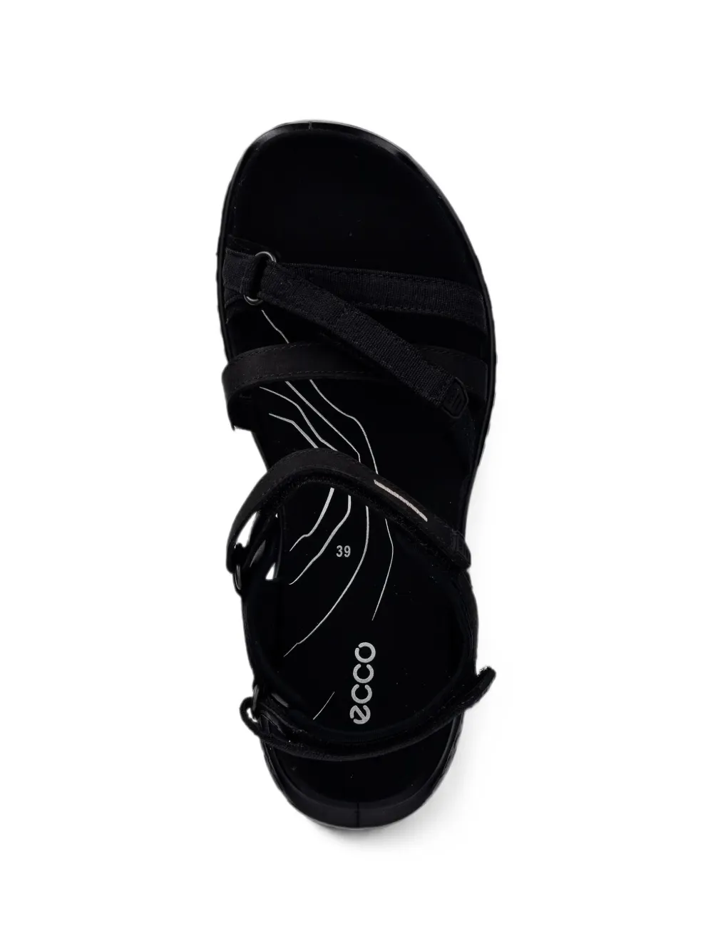 ECCO Offroad Roam touch-strap sandals Zwart