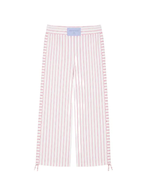 Iceberg vertical-stripe drawstring trousers