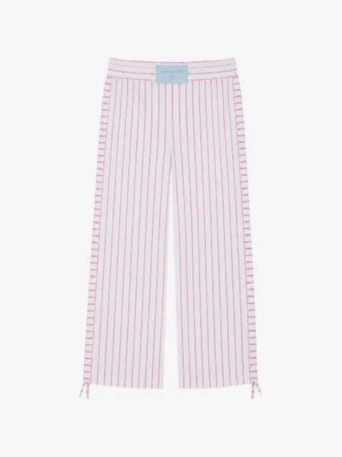 Iceberg vertical-stripe drawstring trousers