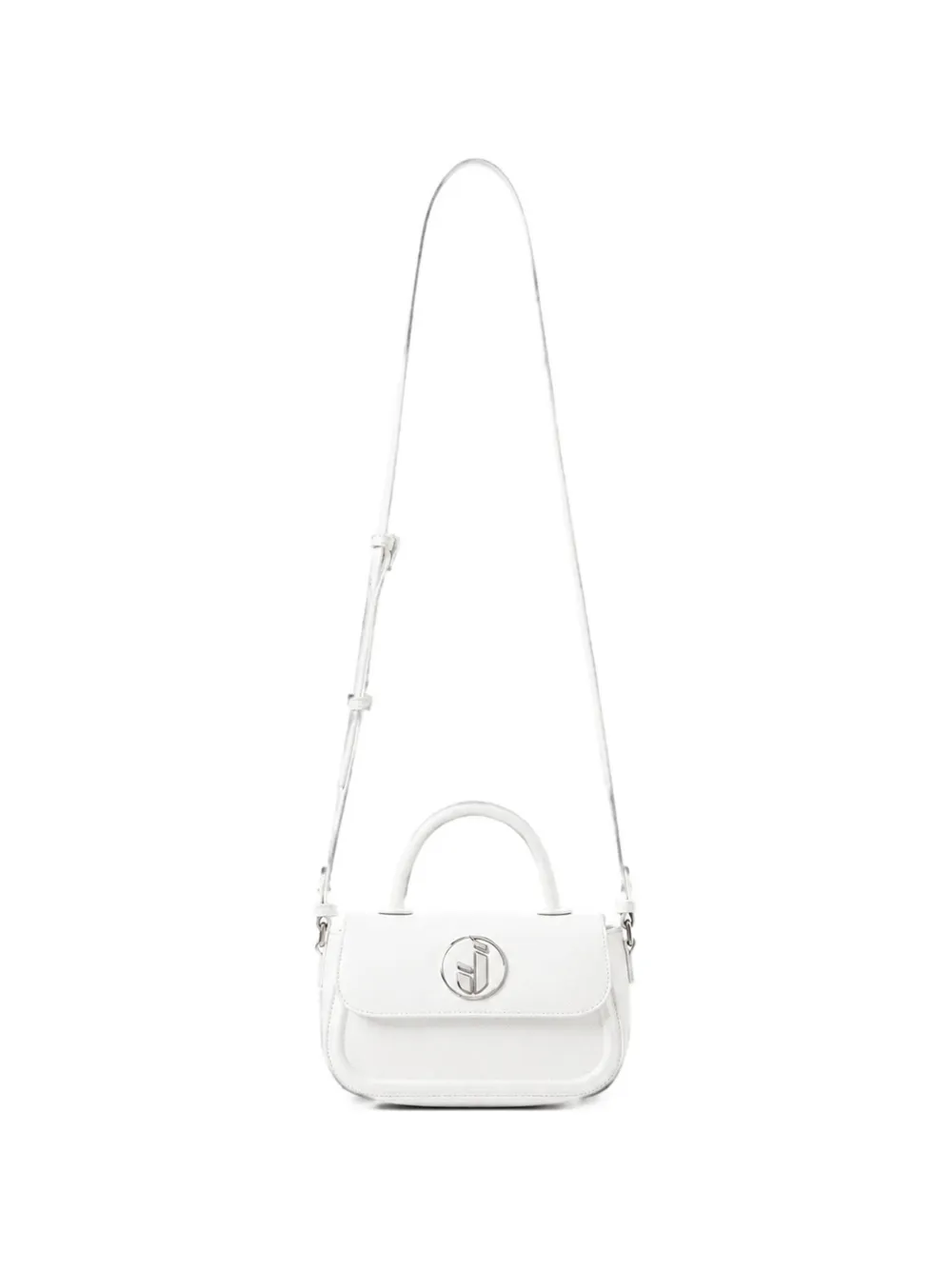 Iceberg logo-plaque crossbody bag - Bianco
