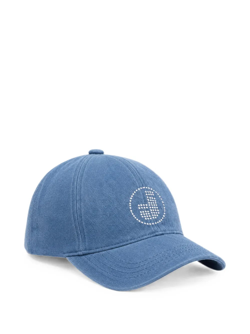Iceberg crystal-embellished denim cap - Blu