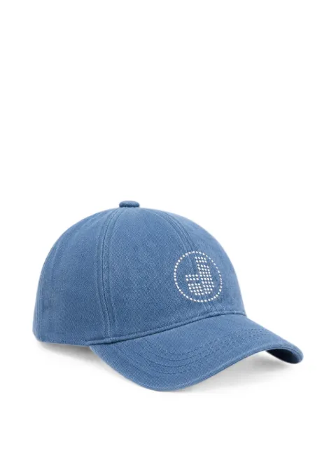 Iceberg crystal-embellished denim cap