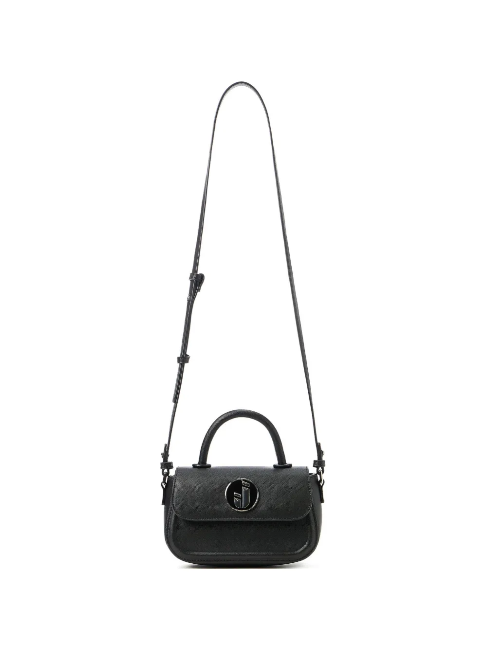 Iceberg logo-plaque cross-body bag - Schwarz