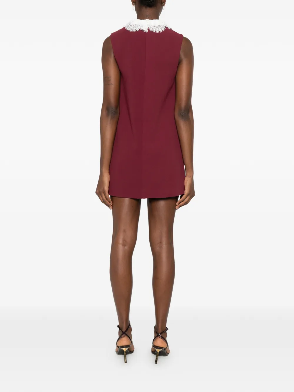floral flare mini dress Floral Cotton Square Neck Pink Mini Dress