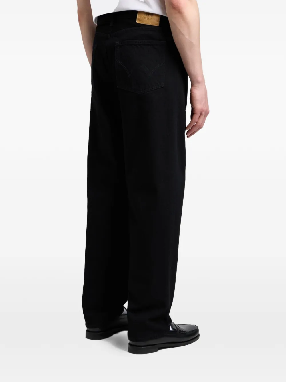 Edwin Ruimvallende jeans Zwart