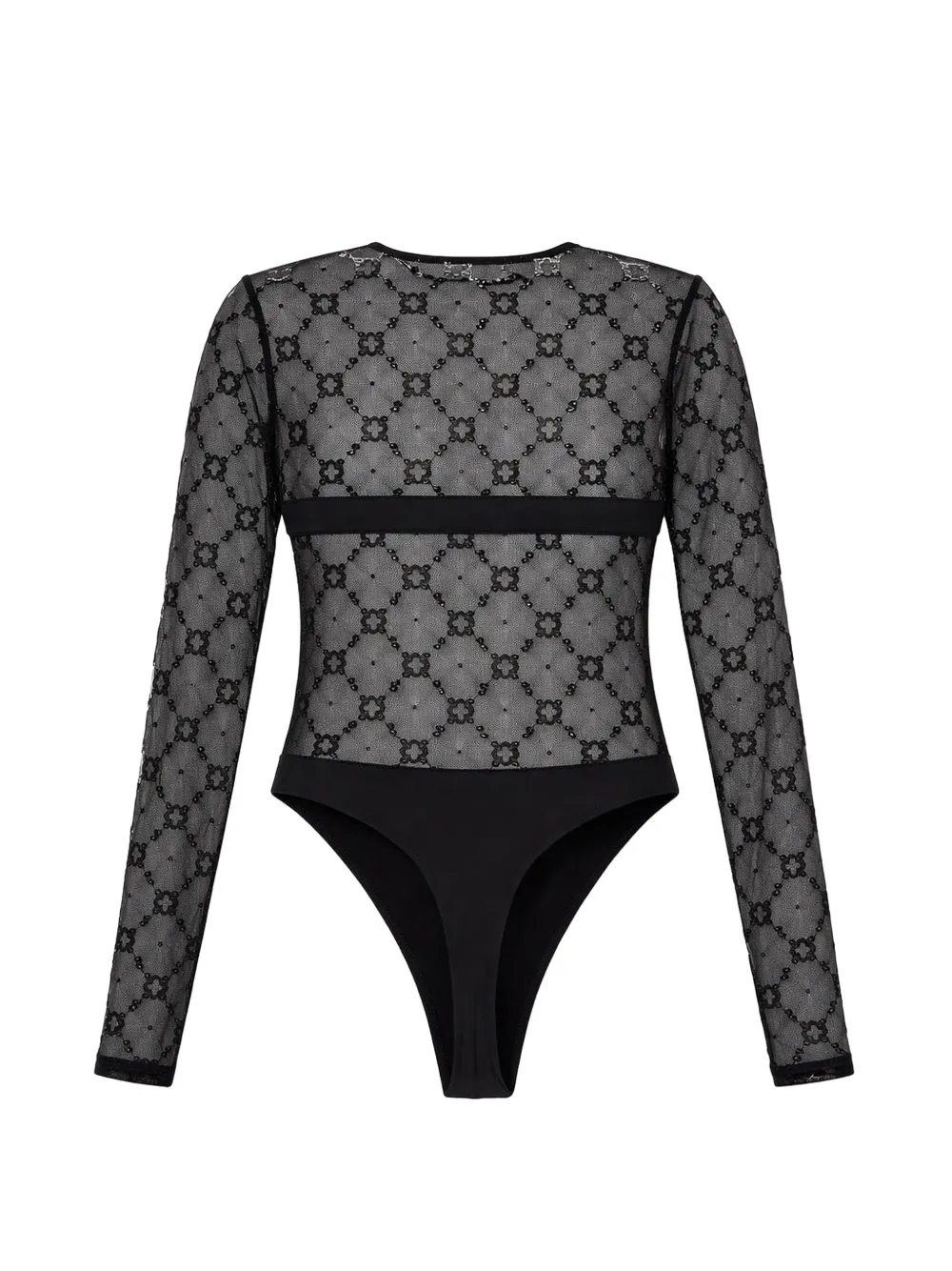 Marine Serre Moonogram mesh body Zwart