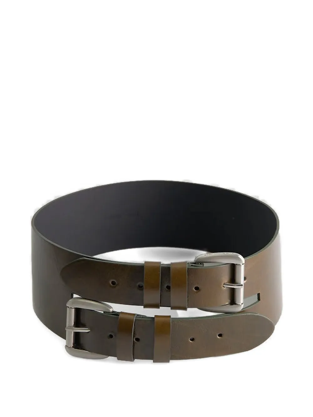Paloma Wool Penelope double-buckle belt - Verde