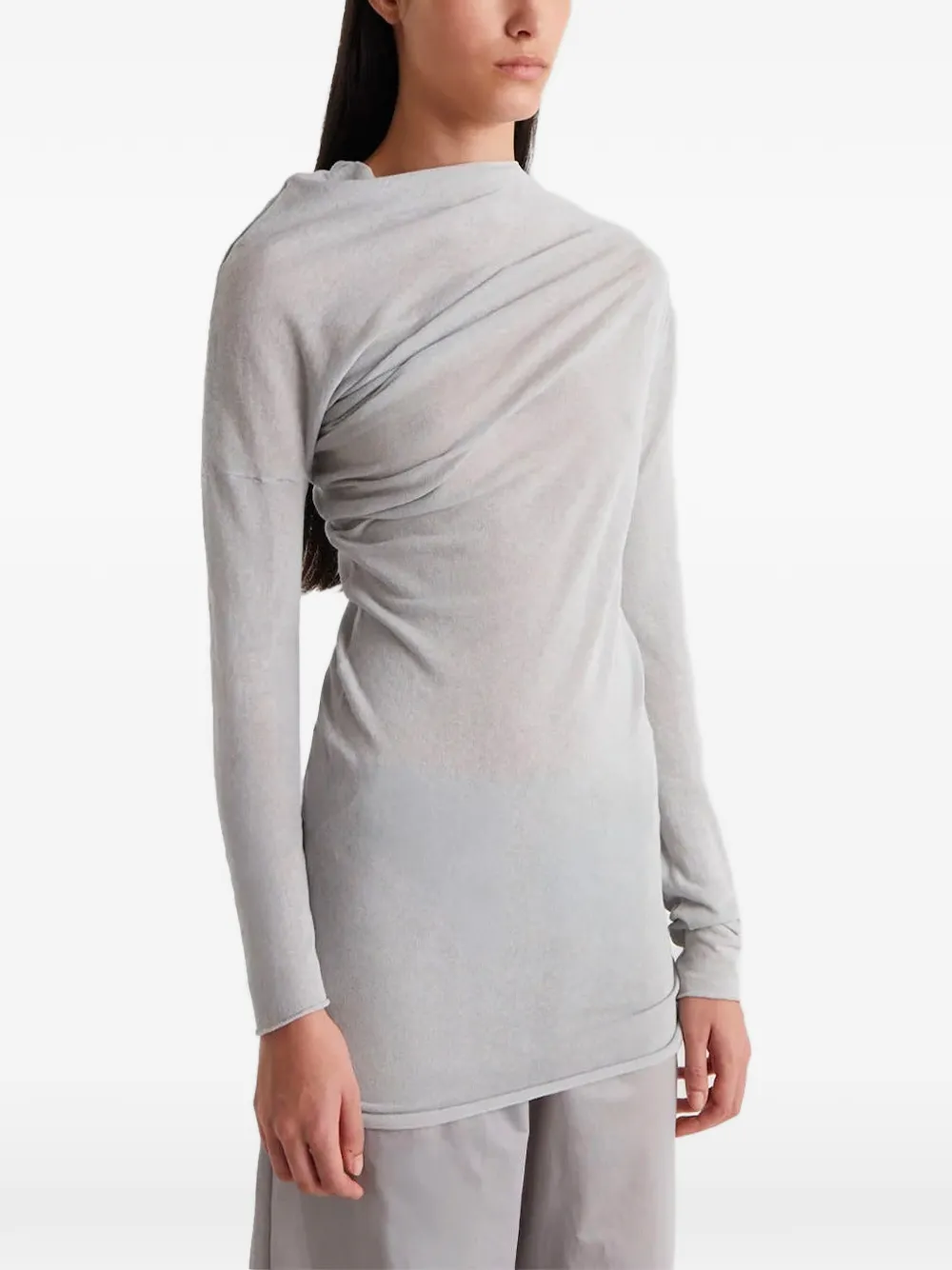 Paloma Wool Jojo draped asymmetric top - Blau
