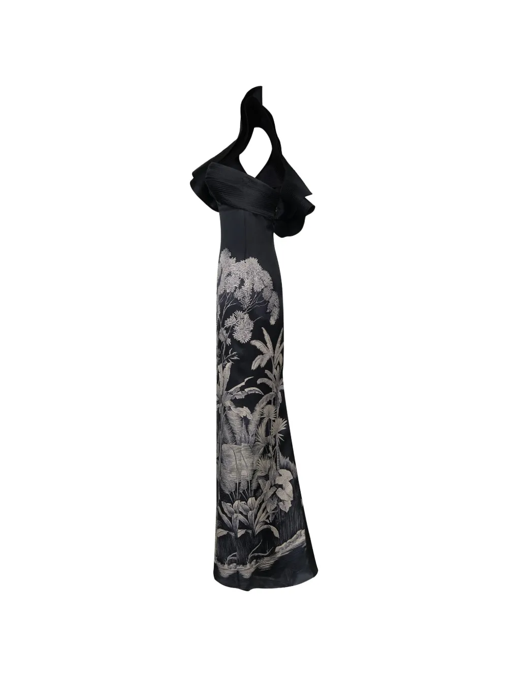 Johanna Ortiz Valley Of Kings asymmetrische maxi-jurk Zwart