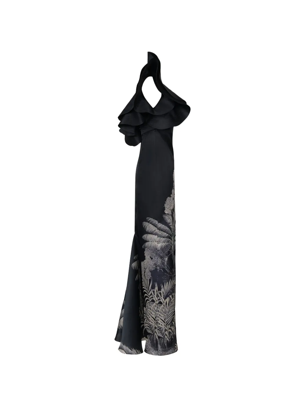 Johanna Ortiz Valley Of Kings asymmetrische maxi-jurk Zwart