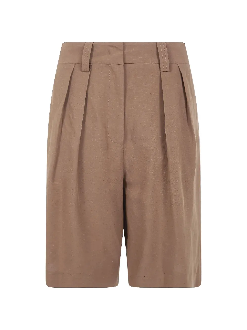 Rundholz Black Label pleated-front shorts - Braun