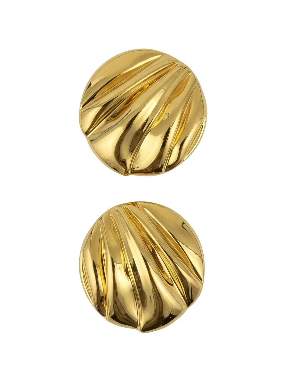 Chloé Pleats clip-on earrings - Oro