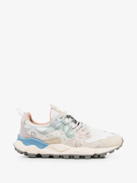 FLOWER MOUNTAIN perforated panelled sneakers