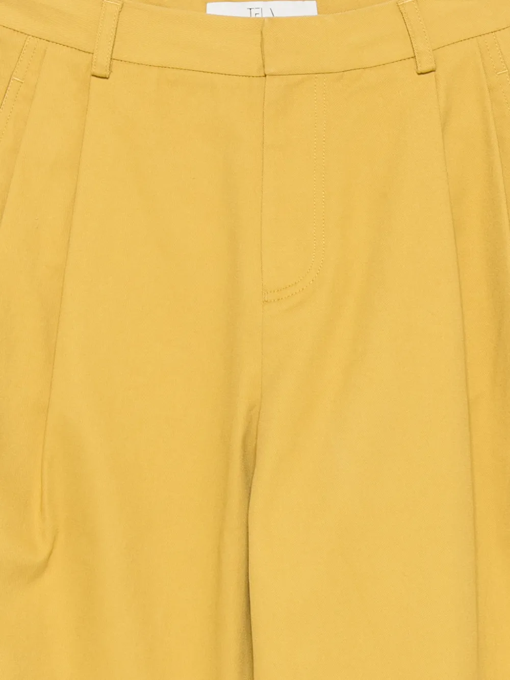 Tela Geplooide shorts Geel