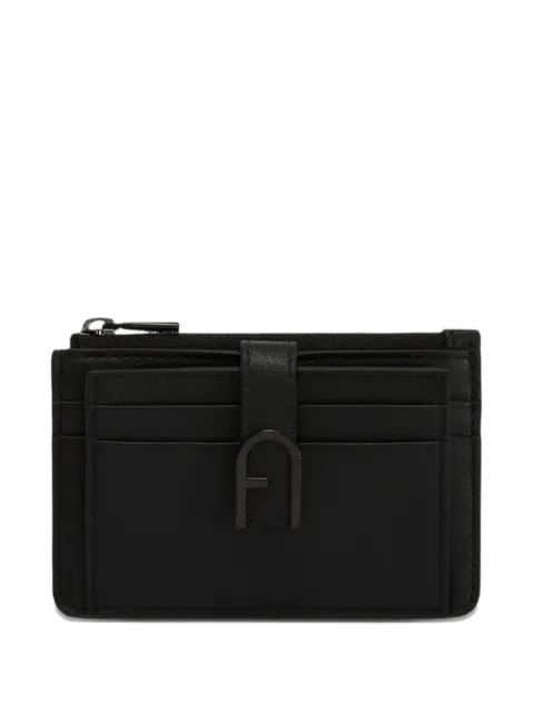 Furla S Flow logo-plaque card holder