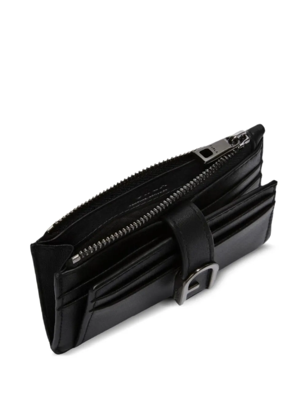 Furla S Flow pasjeshouder met logoplakkaat Zwart