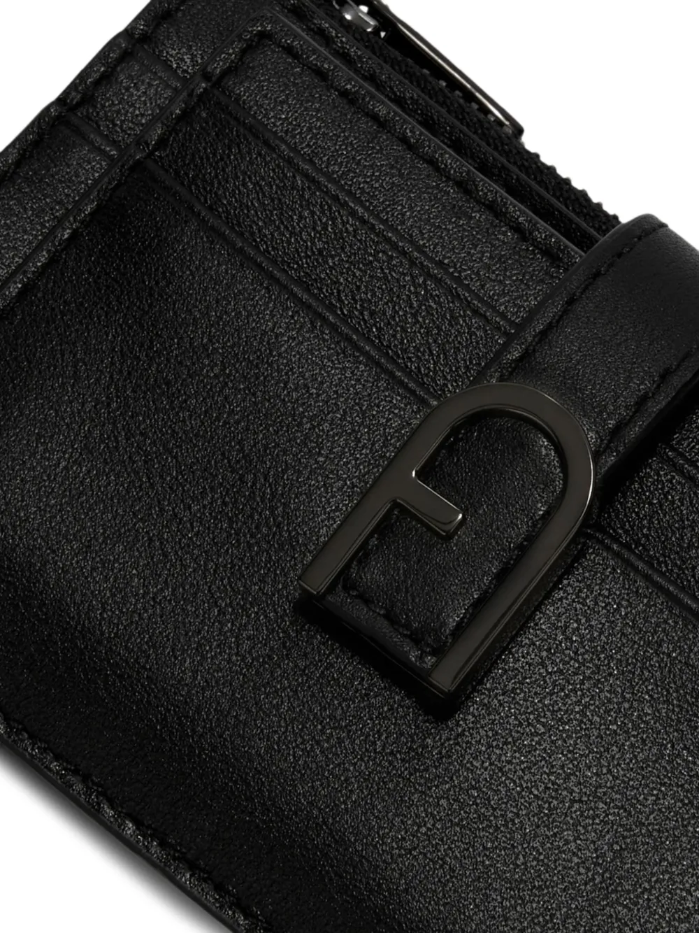 Furla S Flow pasjeshouder met logoplakkaat Zwart