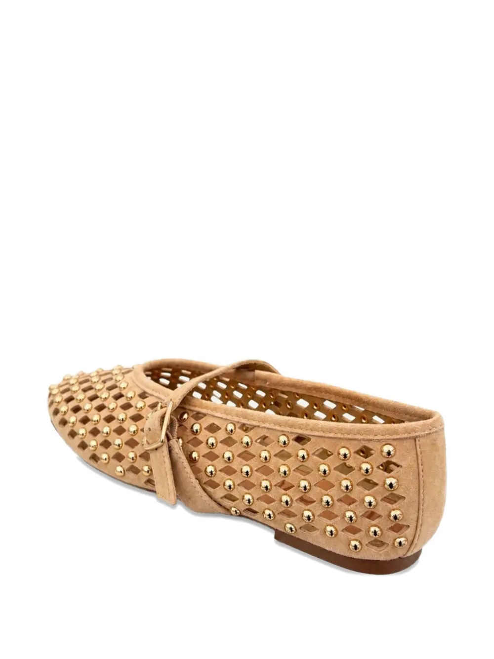INUOVO studded ballet flats Beige