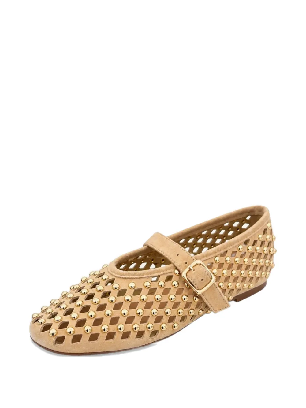 INUOVO studded ballet flats Beige