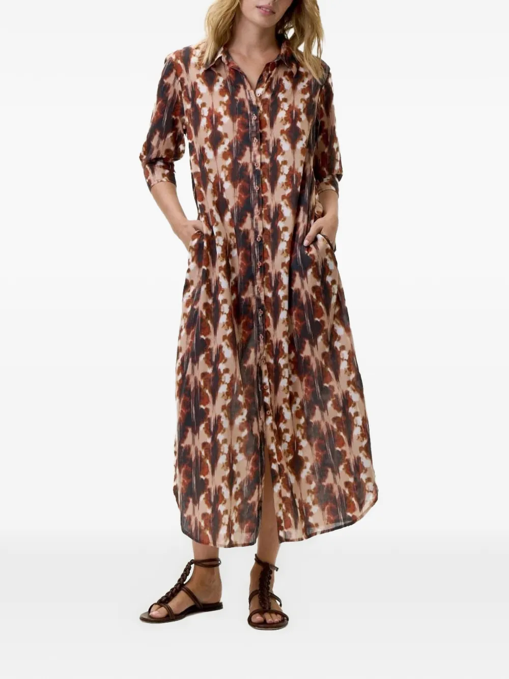 one season Daisy midi dress - Braun