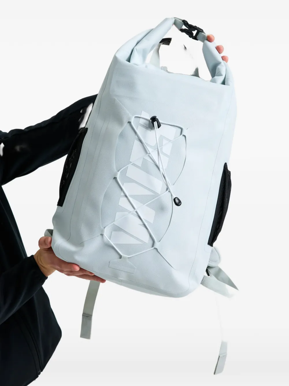 SLAM bungee-cord roll-top backpack - Grau