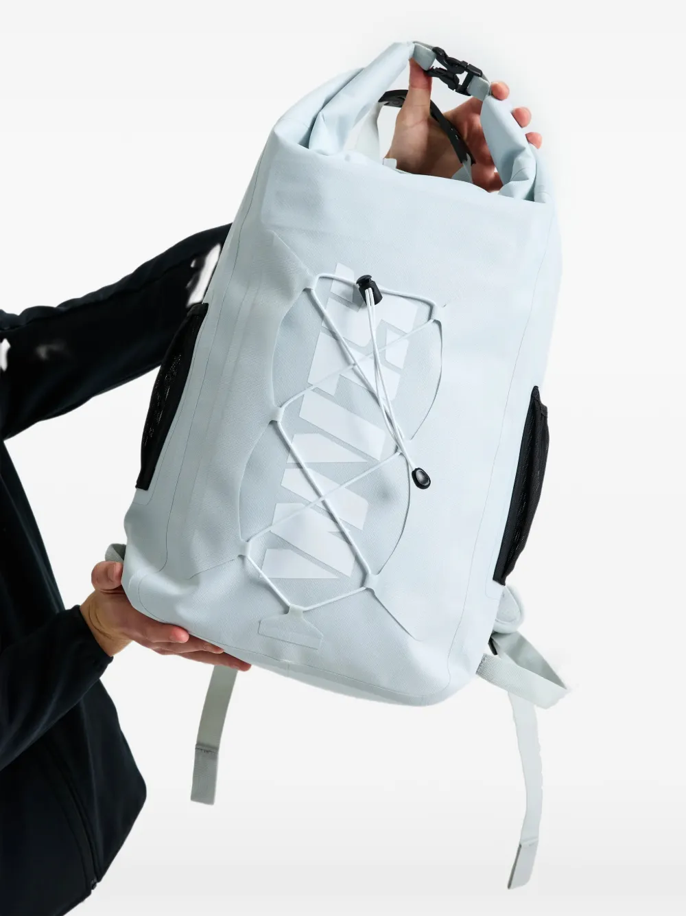 SLAM bungee-cord roll-top backpack - Grigio