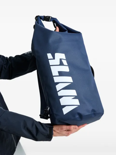  SLAM logo-print roll-top backpack