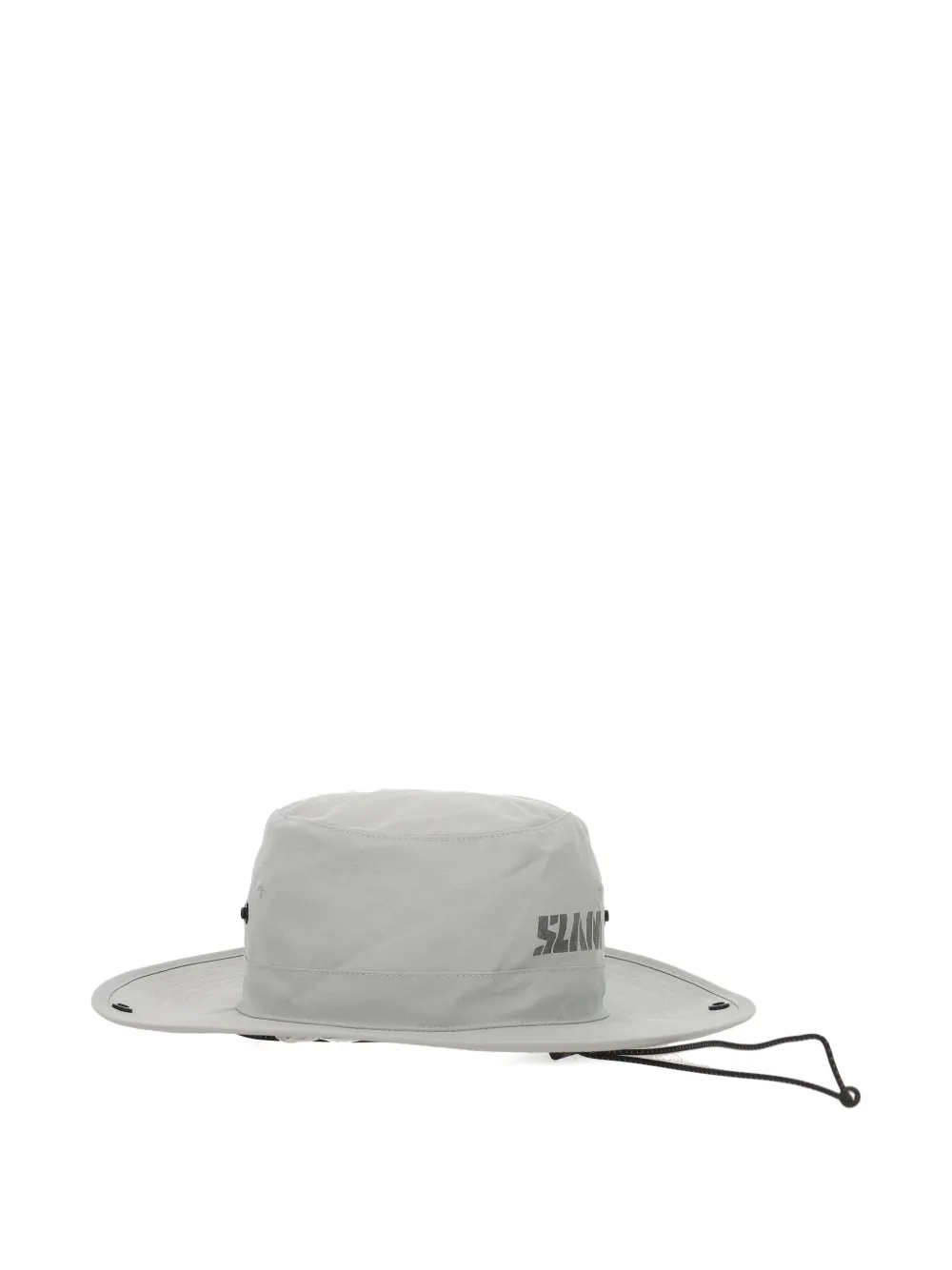 SLAM logo-print wide-brim hat - Grigio