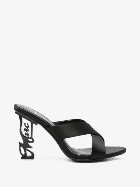 Marc Ellis cross-strap sculpted-heel sandals