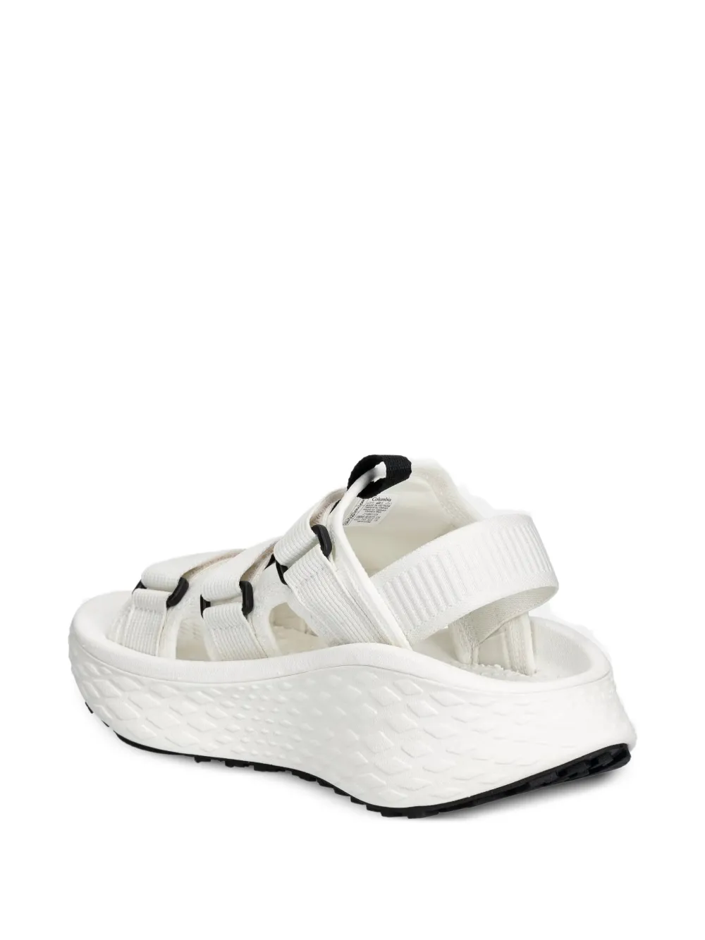 Columbia Konos Elevate touch-strap platform sandals Wit